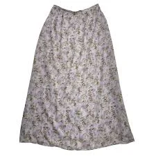 skirt Y2K Maurices Women 10 Lilac Floral Maxi Skirt Chiffon Lined Cottage Boho Fairy eBay $24.99