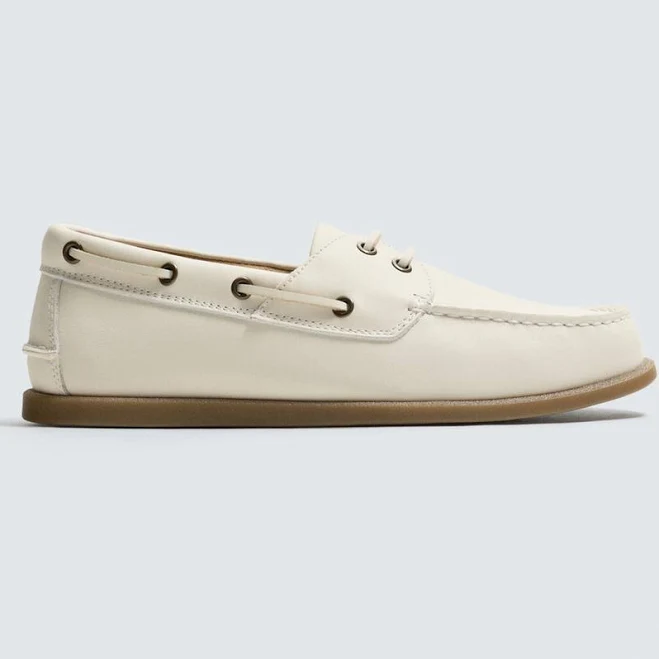 shoes Zara Men's Leather Boat Shoes Zara USA $99.9