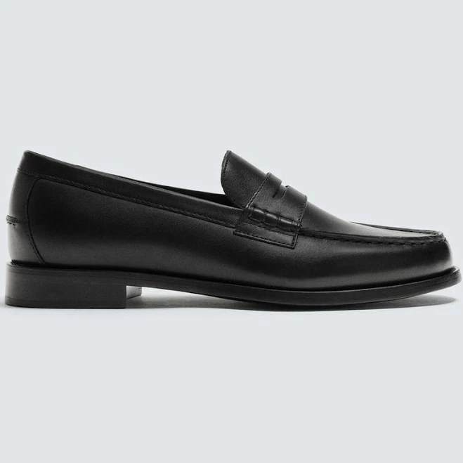 shoes Zara Men's Leather Penny Loafers Zara USA $99.9
