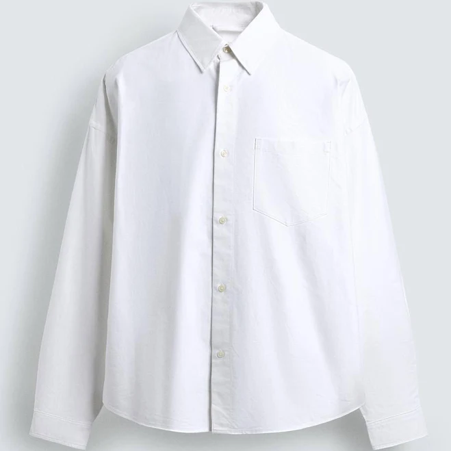 oversized shirt Zara Men's Oversized Oxford Shirt Zara USA $59.9