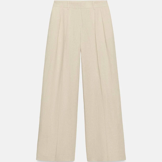 wide leg pants Zara Wide Leg Linen Pants Zara USA $59.9