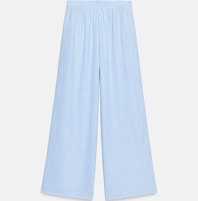 bottom Zara Wide Linen Pants Zara USA $59.9