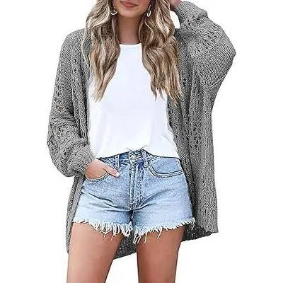outerwear Zeagoo Women's Open Front Long Sleeve Crochet Cardigan Target $29.09