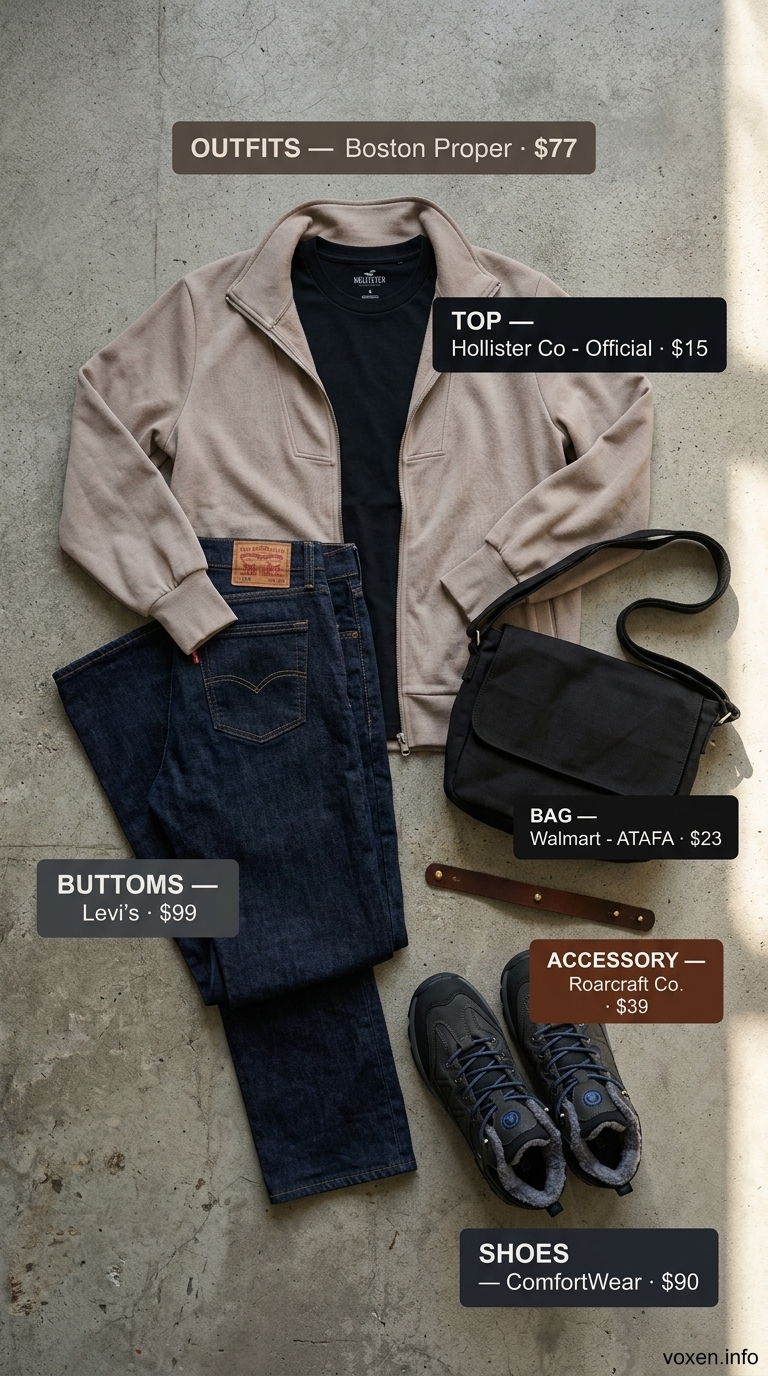 Summer camping outfits for women 2026: Red plaid shirt, denim jeans, hiking boots for rustic charm.