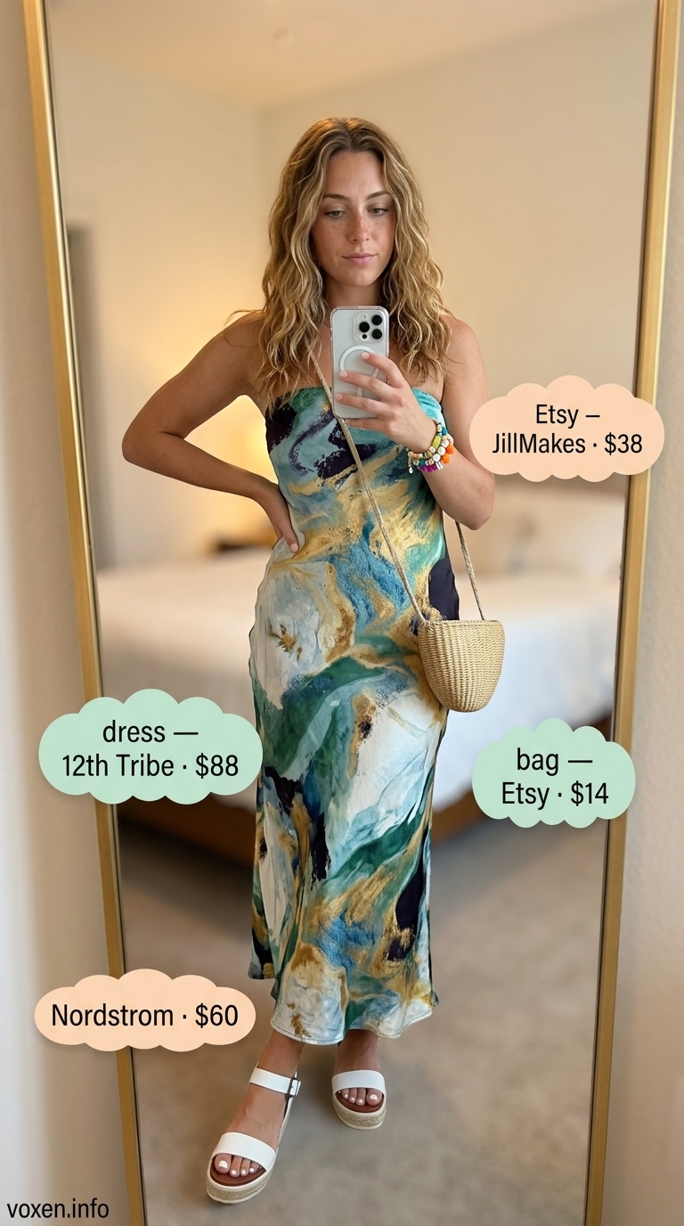 Vibrant tropical print romper for women 2026, ideal for vacation or casual resort wear. Styled with espadrille sandals and a straw bag.