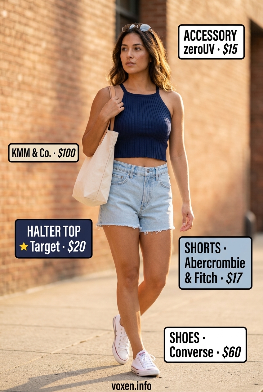 summer halter top outfits for women 2026 outfit idea - fashion styling inspiration