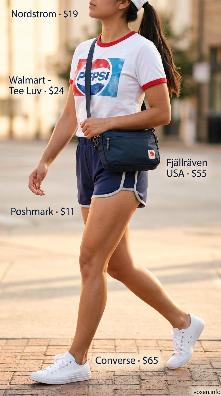 Navy athletic shorts for vintage summer outfits for women 2026.