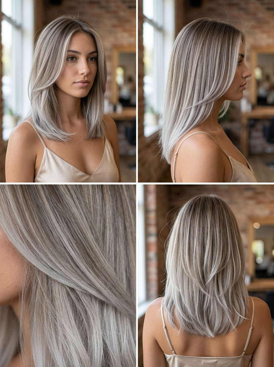 Soft Ash Blonde Color Melt 2026 long ash blonde hair color with Ash Blonde Color Melt, soft and sophisticated