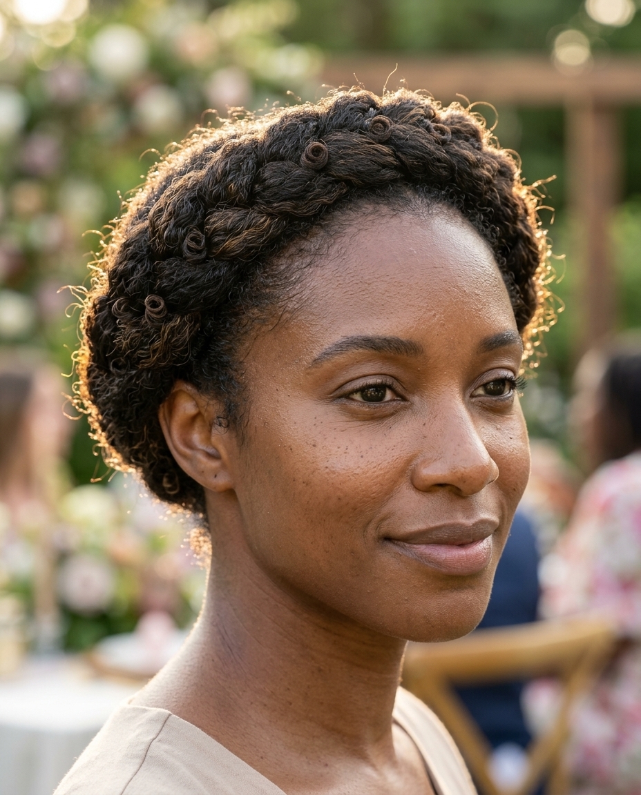 long curly halo braid with honey ombre for summer