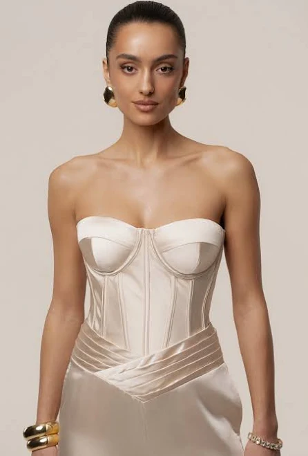 corset top Adore Me Satin Corset jluxlabel.com $75