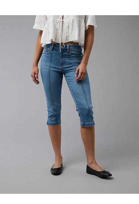 bottom AE Next Level High-Waisted Capri Jeans American Eagle Outfitters $24.99