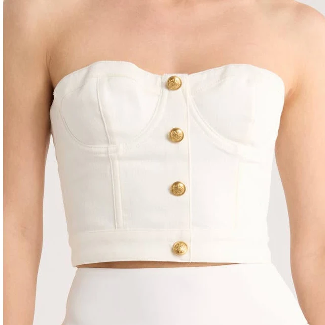 corset top Alice + Olivia Hensley Button Front Bustier Nordstrom Rack $108.97
