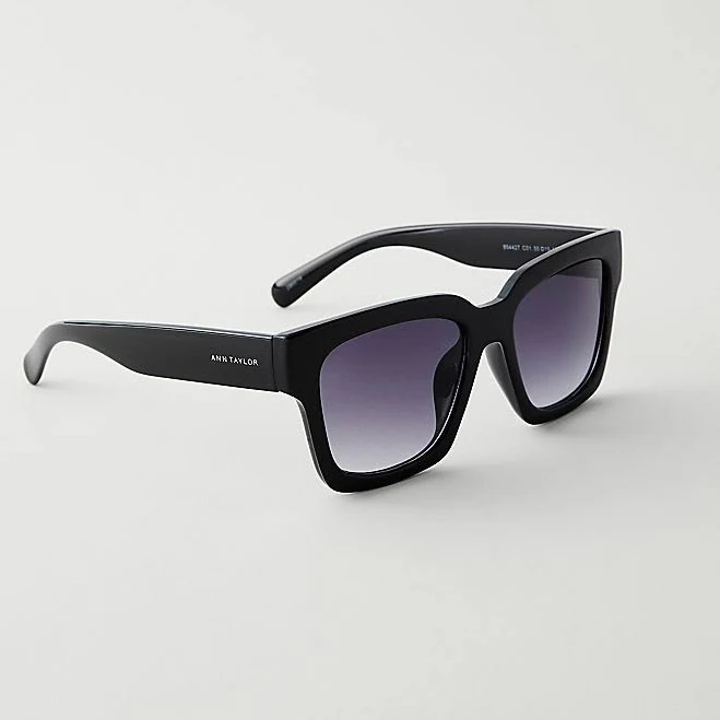 accessory Ann Taylor Women's Oversized Curved Square Sunglasses Ann Taylor $35.7