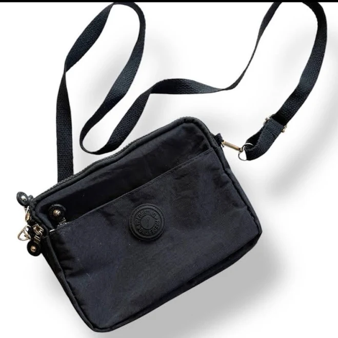 bag Black nylon crossbody bag multiple zipper and pockets eBay - funfashion2005 $21.26