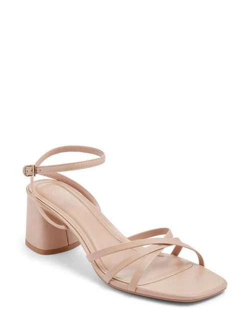 shoes BP. Isabelle Heel Ankle Strap Sandal in Tan Light at Nordstrom, Size 5 Nordstrom $59.95