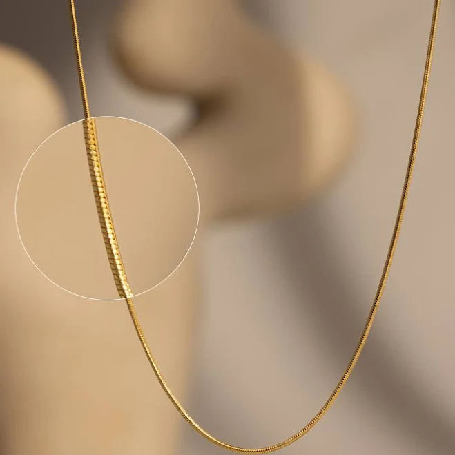 accessory Caitlyn Minimalist Alice Thin Snake Chain Necklace Caitlyn Minimalist $25.2