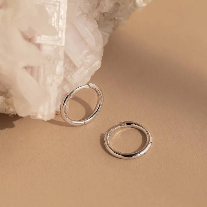 accessory Caitlyn Minimalist Everyday Mini Bold Stacking Hoop Earrings Mom Gift Caitlyn Minimalist $20.3