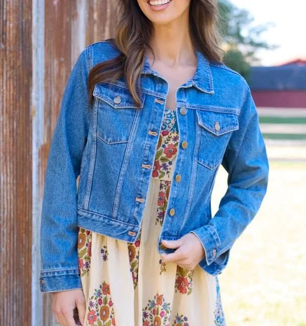 denim jacket Classic Denim Jacket Natural Life $54.95