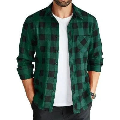 outerwear COOFANDY Men's Flannel Plaid Long Sleeve Button Down Shirt Target $25.09