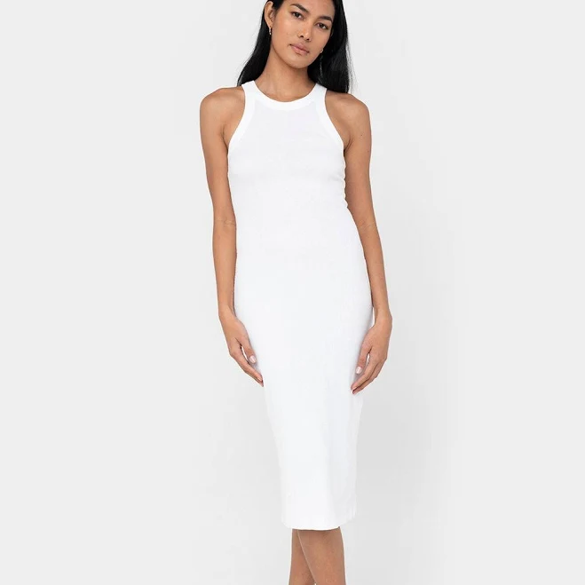dress EasyStandard Women's Rib Fitted Racerback Tank Midi Dress EasyStandard $45
