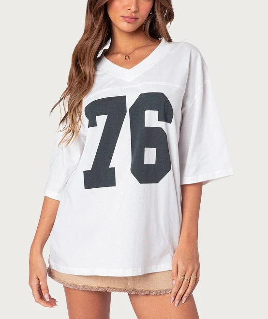 t-shirt Edikted Women's 76 Oversized T-Shirt edikted $14.4