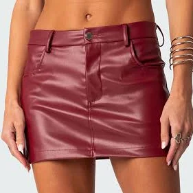 skirt Edikted Women's Maya Faux Leather Mini Skirt PacSun $46.8