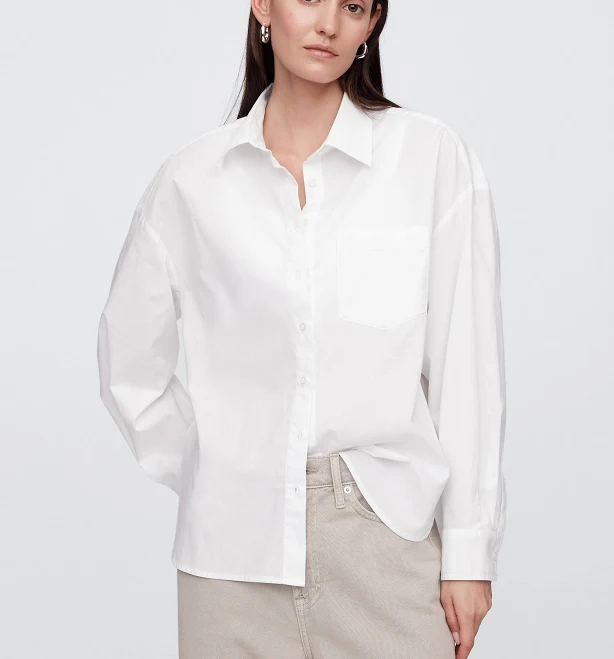 top Gap Women's Poplin Shirt Gap Factory $29.99
