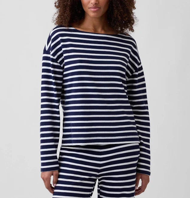 top Gap Women's Stripe Boatneck Top Gap Factory $29.99