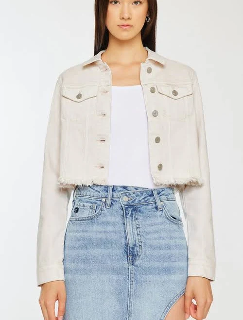 denim jacket Kancan Style Ellie Cropped Denim Jacket Nordstrom $88.5