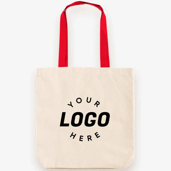 bag Liberty Bags 8868 Natural Tote with Contrast-Color Handles Custom Ink $4.6