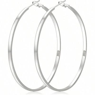 accessory Lightweight Hypoallergenic Silver Hoop Earrings Target $47.99