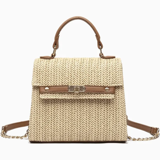 bag LIKE DREAMS Women's Stella Straw Crossbody Purse Like Dreams $54