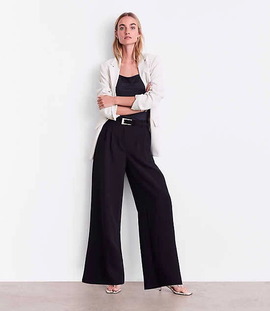 pants Loft Women's Versa Crepe Drape Palazzo Pants LOFT $42.48