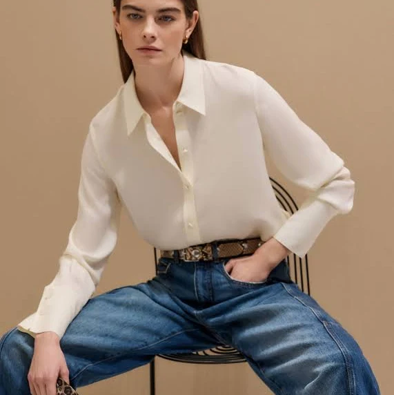 top Me+em Women's Silk Shirt ME+EM $425