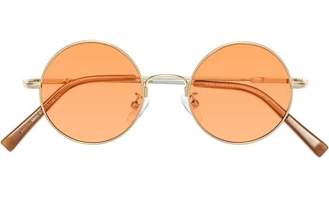 accessory Melo Narrow Flexible Round Tinted Sunglasses Yesglasses $69