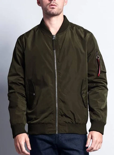 outerwear Men's Lightweight Bomber Flight Jacket G-Style USA $19.99