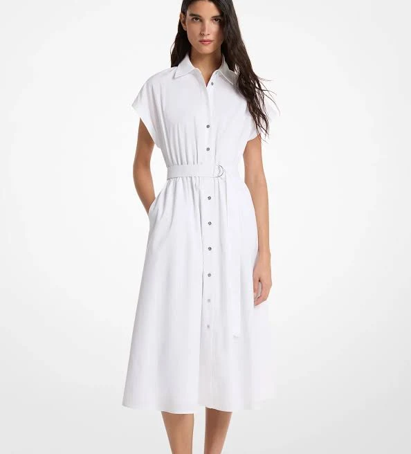 dress Michael Kors Women's Cotton Poplin Midi Dress Michael Kors $99