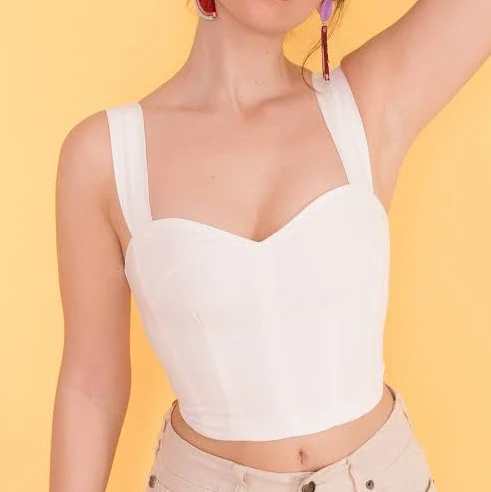 corset top Natural Linen Sweetheart Corset Bustier Top Etsy - LaNubeclothes $98.1