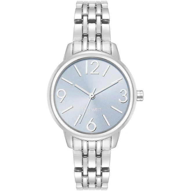 accessory Nine West Women's Silver Tone Bracelet Watch Kohl's $26.24