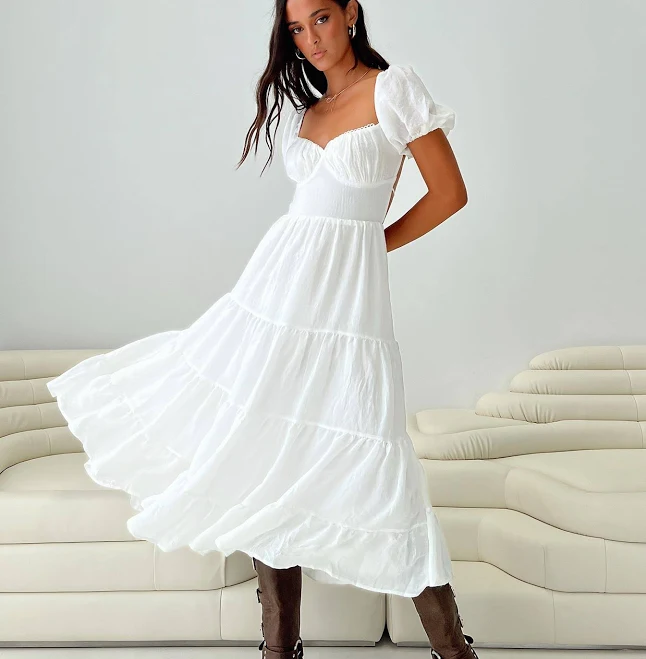 dress Princess Polly Danny Tiered Midi Dress Princess Polly US $24