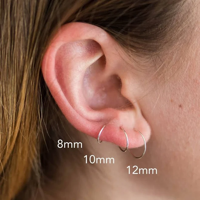 accessory Sterling Silver Hypoallergenic Hoop Earrings Sunlight Silver $14
