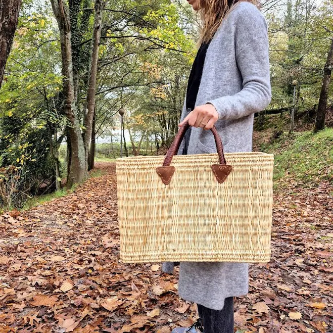 bag Straw Market Basket Handbag Etsy - PadaWorks $29.66