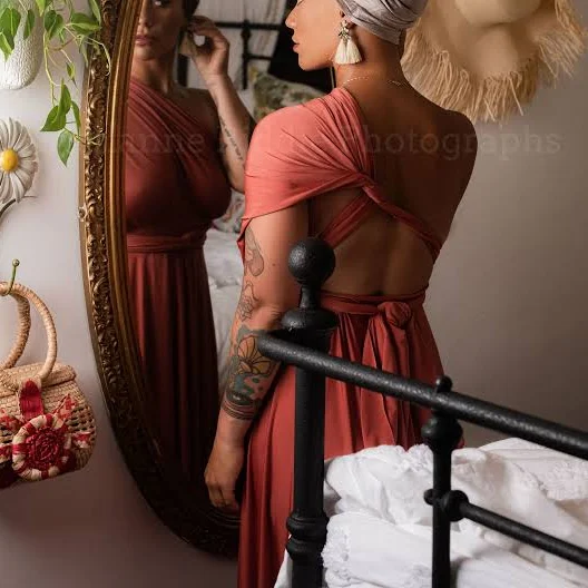 dress Tiki Tulipcut Infinity Wrap Dress Etsy - CoralieBeatrix $107.09