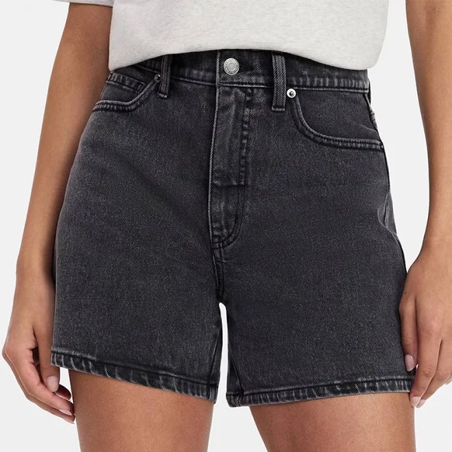 shorts Time and Tru Women's High-Rise 5" Denim Shorts Walmart $12.59