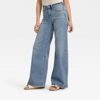 jeans Universal Thread Women's High-Rise Wide Leg Jeans Target $28