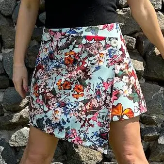 skirt Urban Style Floral Mini Skirt Etsy - AngelBySilvia $129
