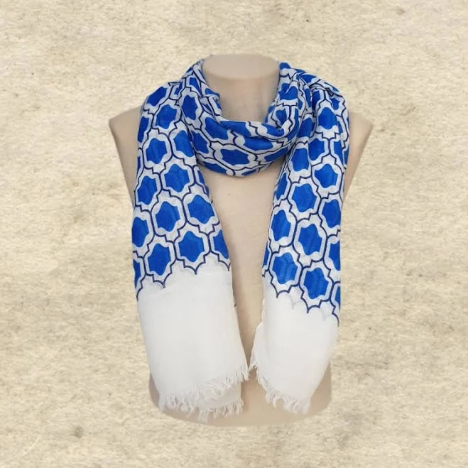accessory Women's Geometric Boho Lightweight Shawl Etsy - SantiniStudio $14