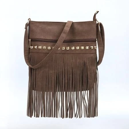 bag Women's Studded Faux Suede Crossbody Bag Walmart - esunarty Direct $22.99