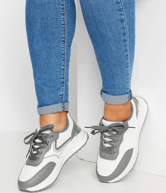 shoes Yours Women's Wide E Fit Chunky Trainers Yours Clothing United States $45