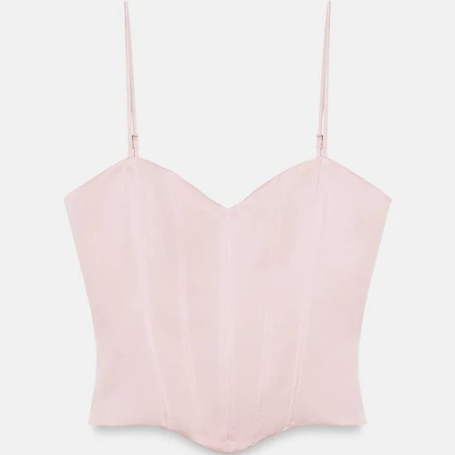corset top Zara Satin Corset Top Zara USA $27.54